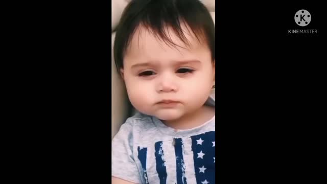 Cute baby smile face' and lovely kid's video