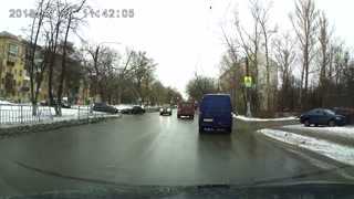 Woman Doesn't Notice Train Passing Right in Front of Her