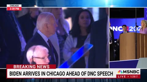 The humiliation ceremony begins as Joe Biden and Jill Biden do their stage walkthrough