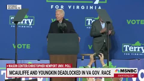 Sam Stein of Politico Says Biden's Unpopularity Could Cost McAuliffe the Job!