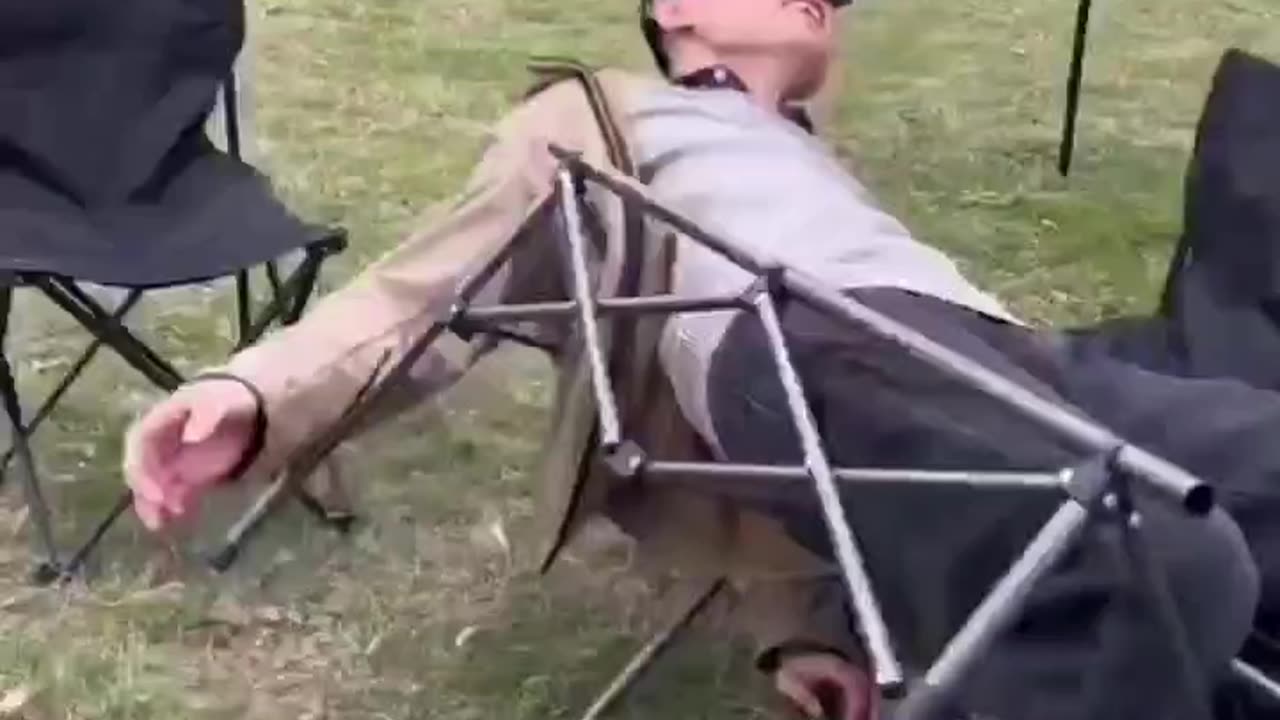 instant regret- jumping on your camping table.