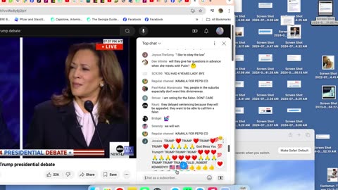 Trump Harris Debate with Live Chat open. President Trump and Kamala Harris! who do you think won?