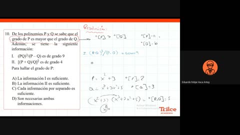 TRILCE SEMESTRAL 2021 | SEMANA 20 | HAB. MATEMÁTICA: SUFICIENCIA DE DATOS