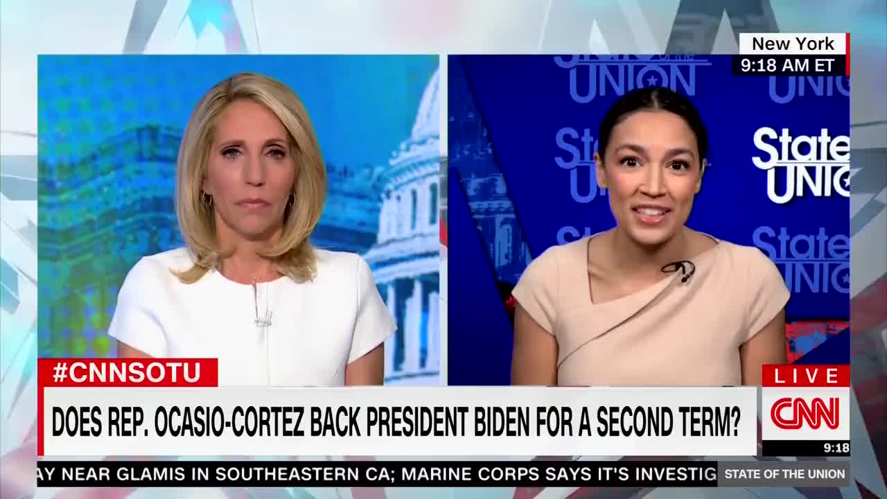 WATCH: AOC REFUSES to Endorse Biden for 2024