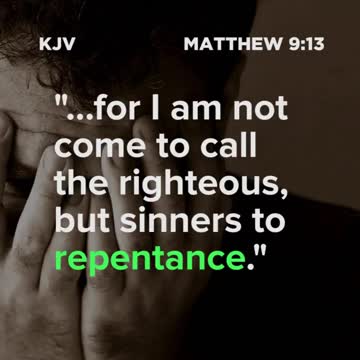 REPENT...the devil wants to remove this word!