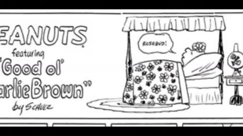 Charlie Brown Peanuts Citizen Kane and Rosebud