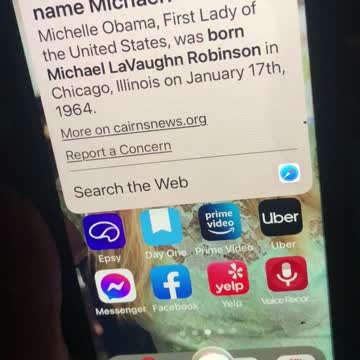 Ask Siri if Michelle Obamas name is really Michael.