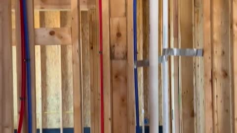 Pre drywall video Master bath toilet