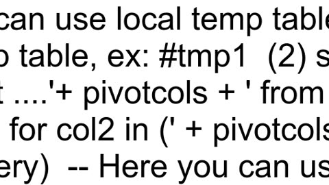 How to design usage of Global temp table for a multiuser environment or alternatives