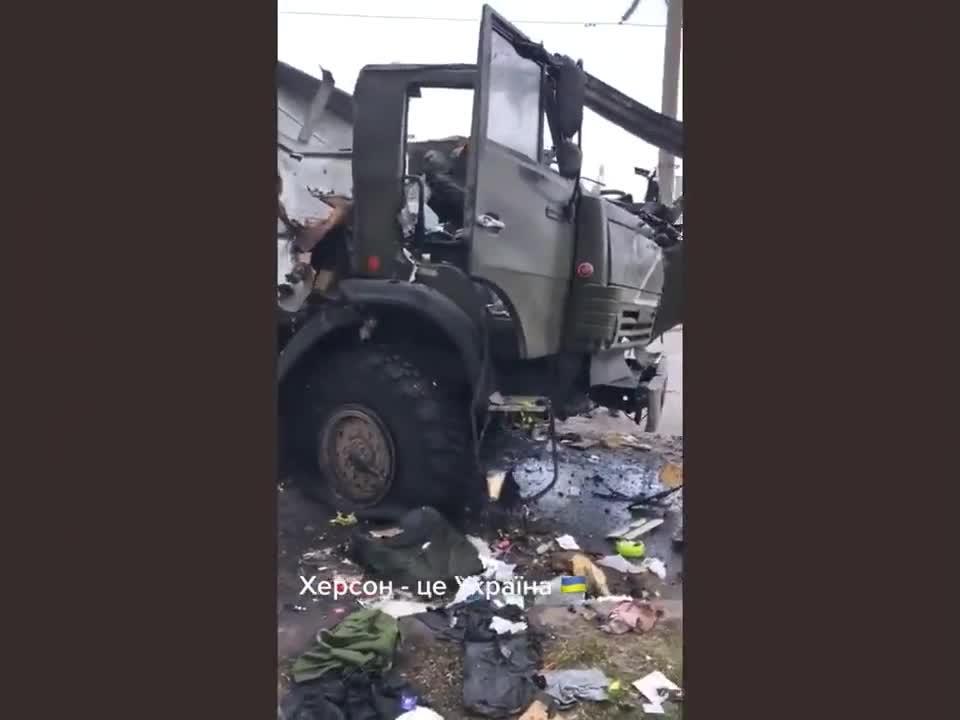 Aftermath of Civilian Attack on Russians in Kherson