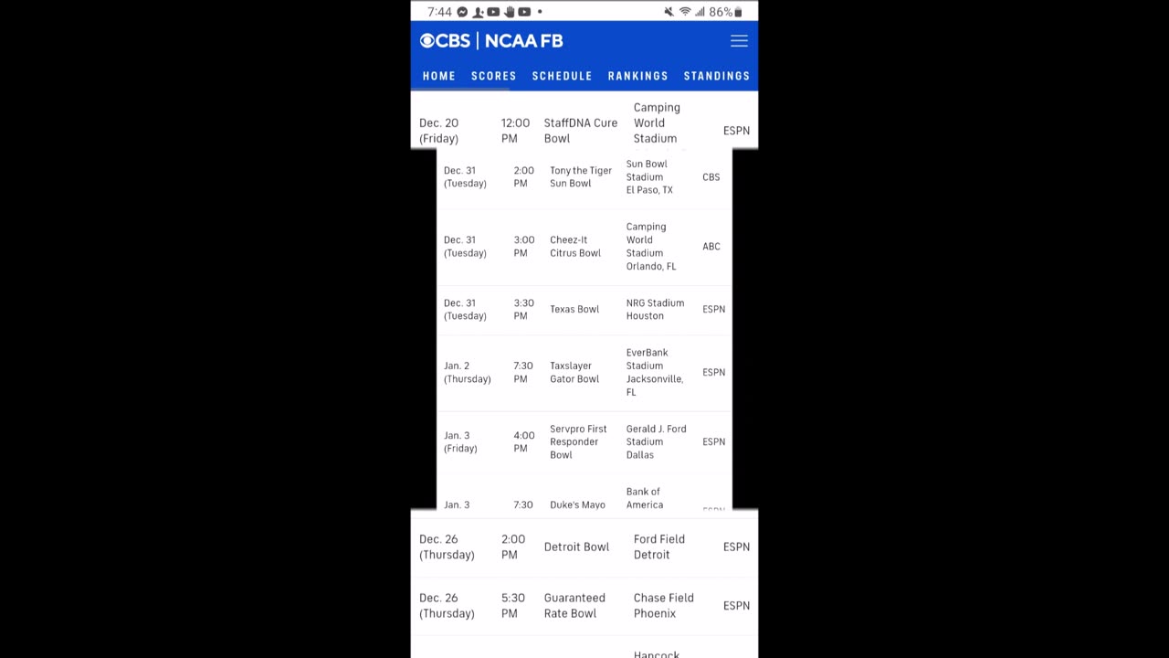 The College Football 2024-25 Postseason/Bowl Schedule Has Been Released