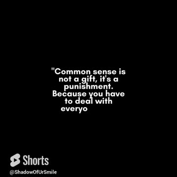 Common Sense Is Your Punishment: Pun Intended