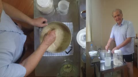 04 Baking WW Bread in Thailand - Mixing Dough pre heat