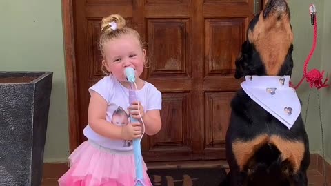 Adorable Little Girl Singing 🥰With Her Best Friends