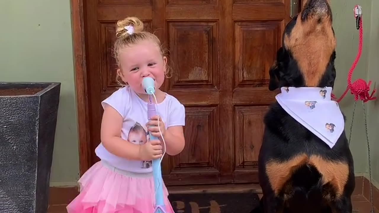 Adorable Little Girl Singing 🥰With Her Best Friends