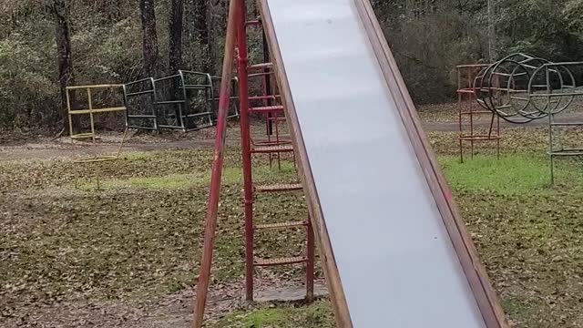 Boy on Slide