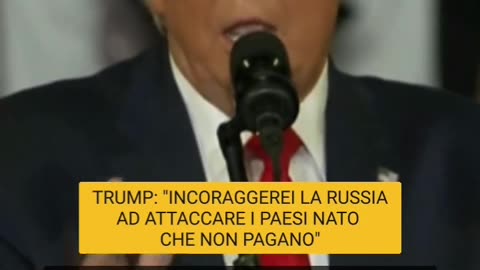 At a rally in South Carolina Donald Trump harslhly attacked the European countries with NATO.