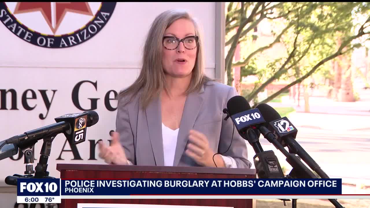 2022 Election: Police investigating break-in at Katie Hobbs' campaign headquarters