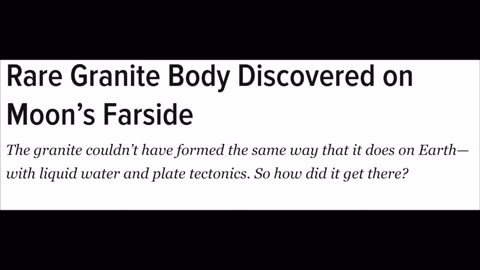 Slab of granite found on the far side of the moon