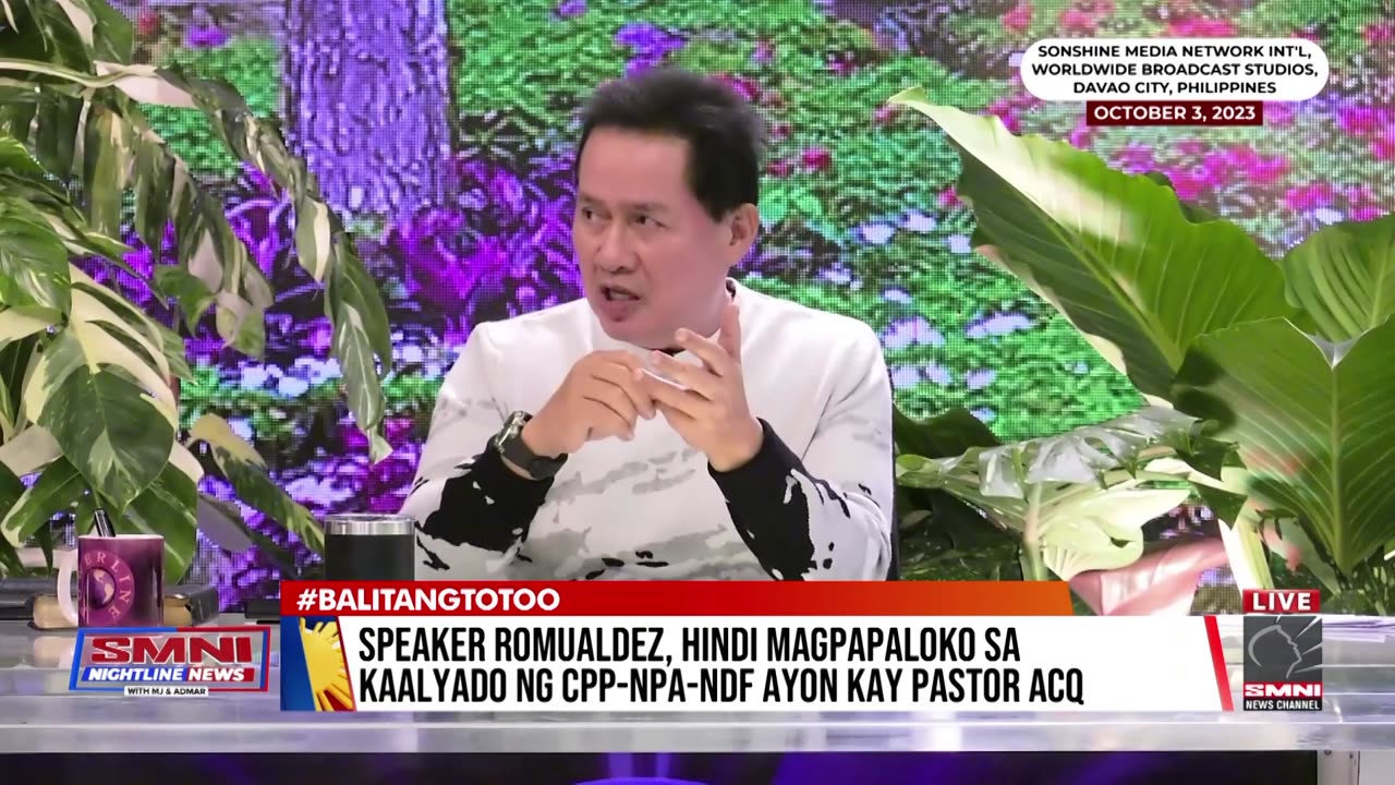 Speaker Romualdez, hindi magpapaloko sa kaalyado ng C P P N P A N D F ayon kay Pastor ACQ