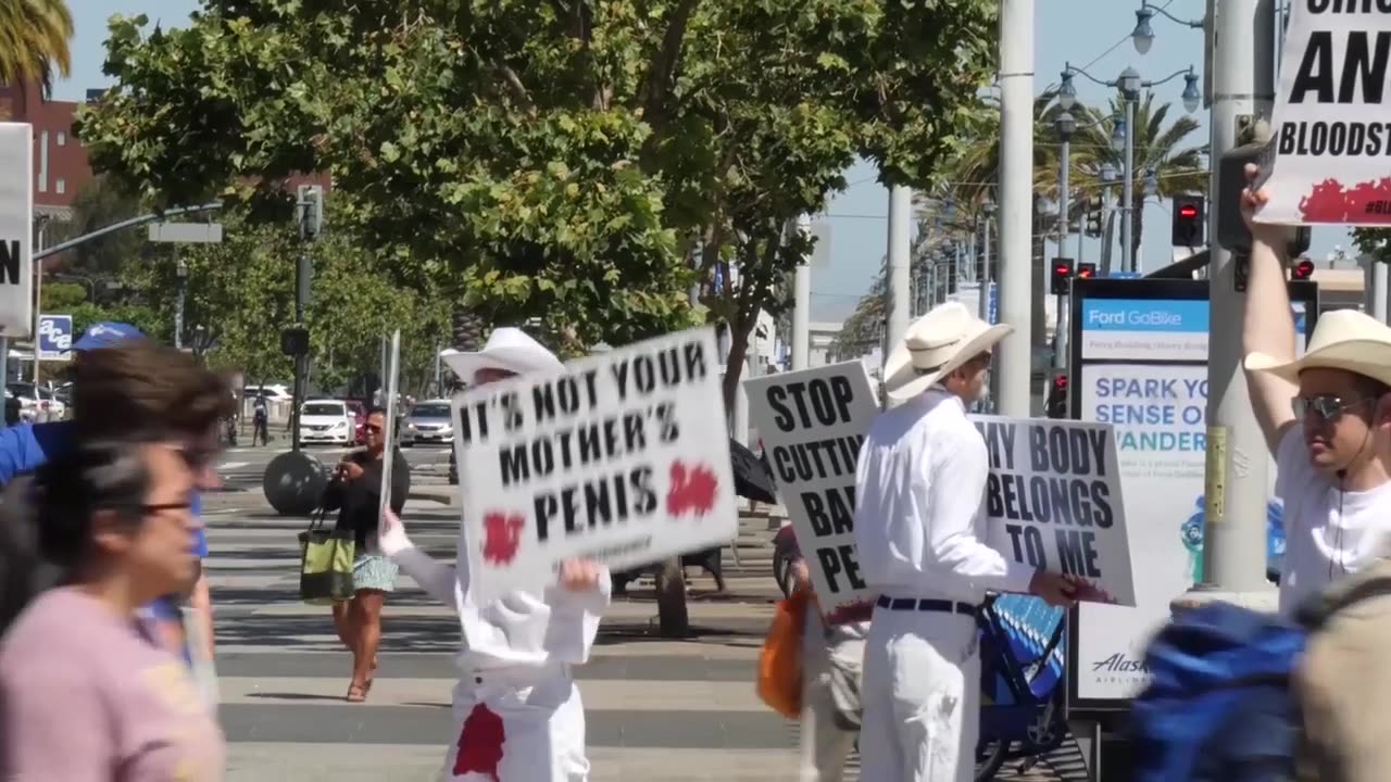 San Francisco California Bloodstained Men