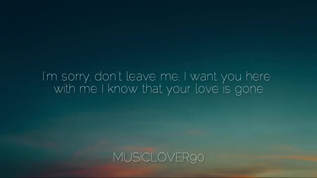 LOVE IS GONE