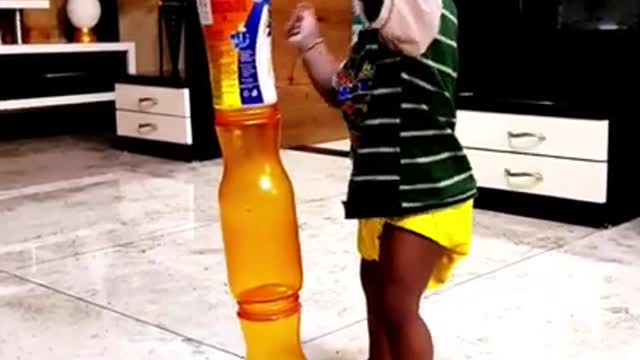 #stacking cup knockdown with hand✋ #fun #forkids #shorts #viralbaby