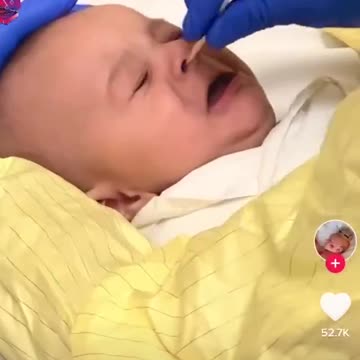 Absolute Child Abuse: Baby Being Tested For COVID-19