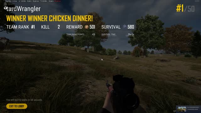 PUBG WINNER WINNER CHICKEN DINNER clip