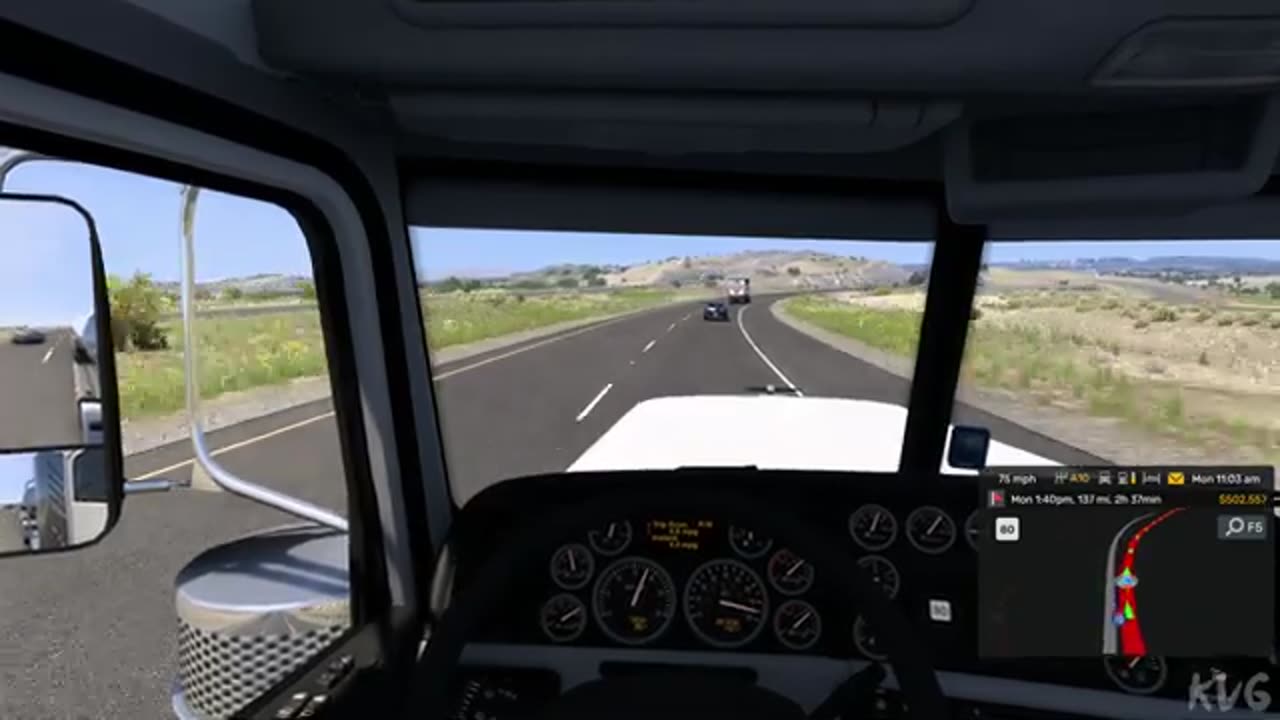 American Truck Simulator - Fort Stockton to El Paso - Texas Gameplay (PC UHD) [4K60FPS]