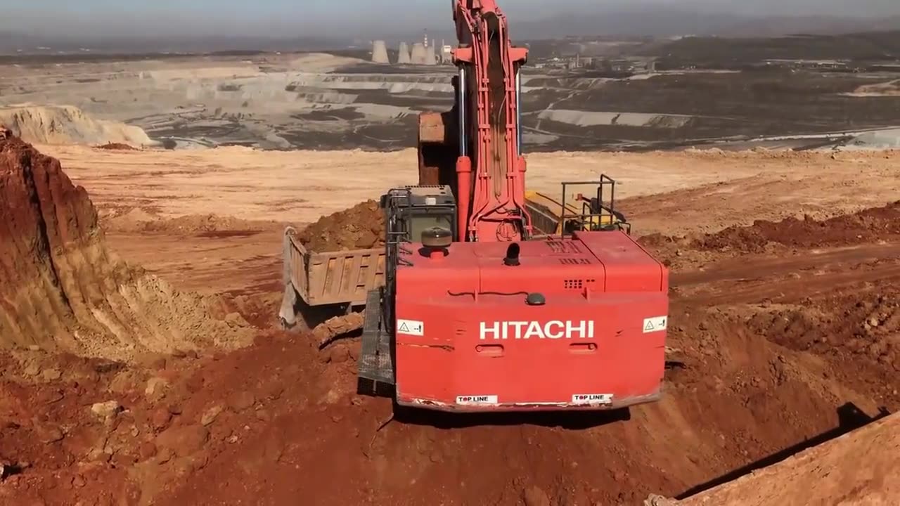 Large excavator digging excavator #engineering vehicle video (3)