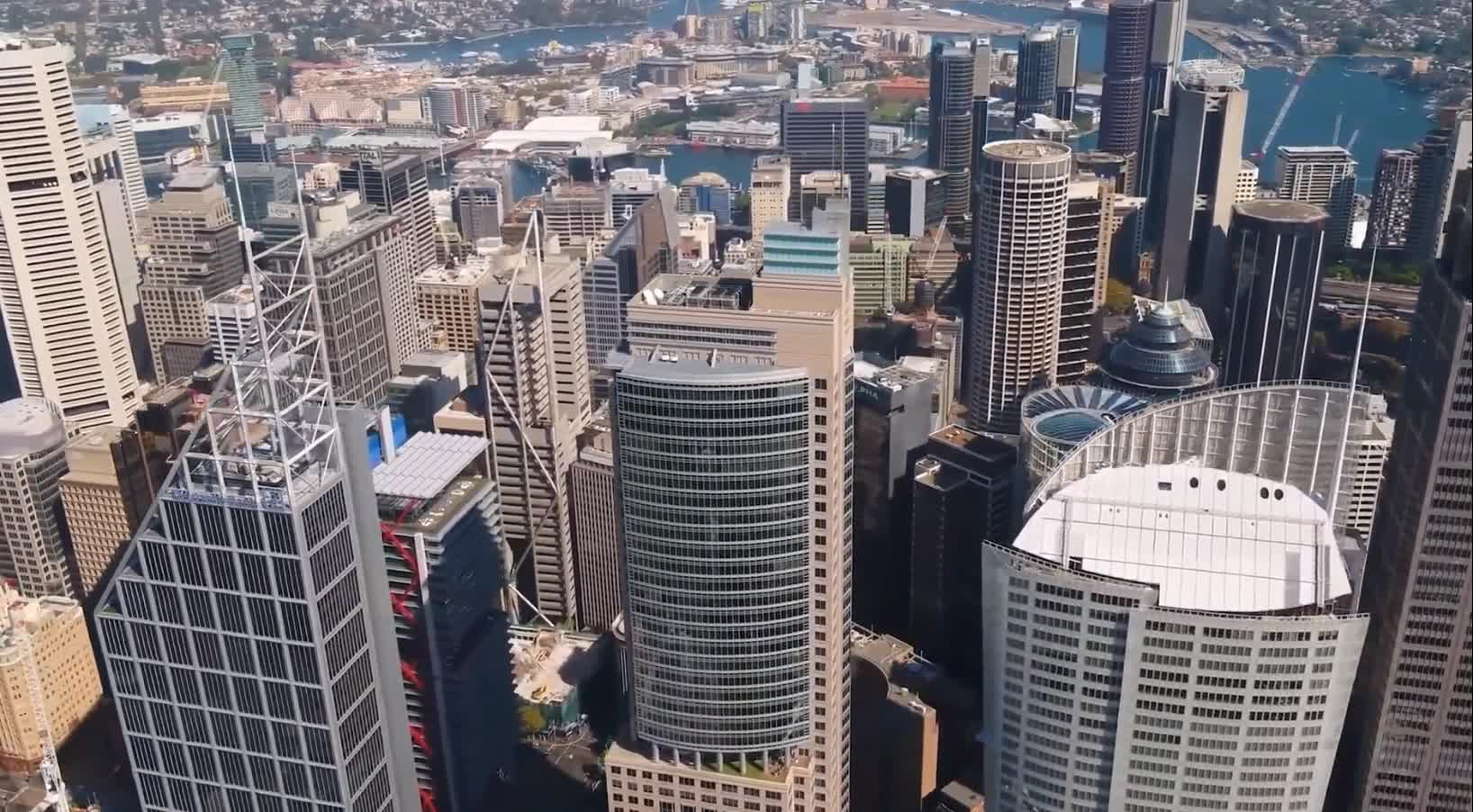 The scenery on the bottom and the top of the building is always different,