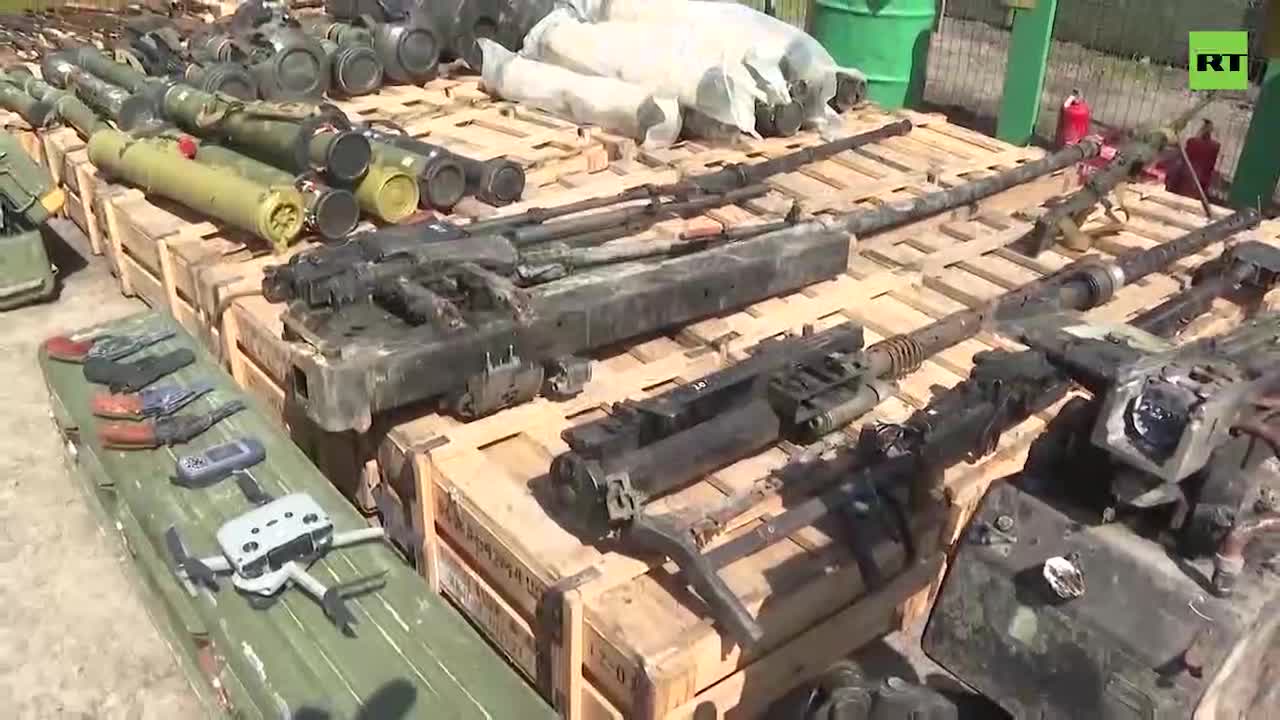 Ukraine War - Weapons seized during a special operation in Ukraine