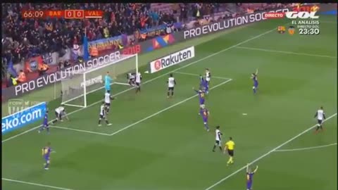 Gol de Luis Suarez vs Valencia