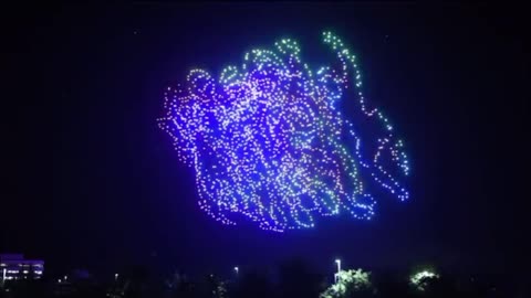 1500 drones create a magical show