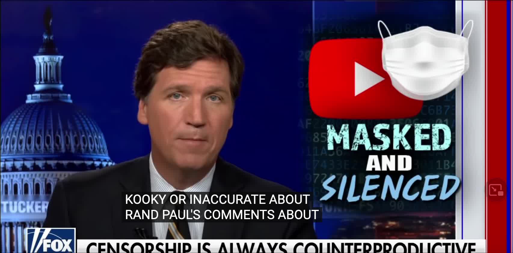 Tucker Carlson Presents Clips from Experts on Masks for COVID