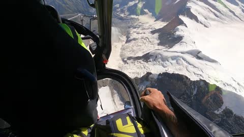 Once in a lifetime flight along the eastern ridge of the Eiger-2