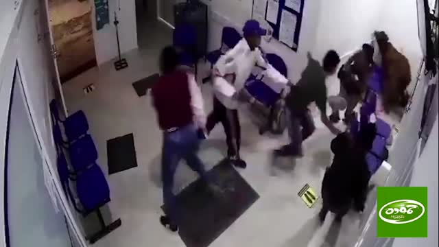 ## The moment a raging bull stormed a hospital in ## Colombia