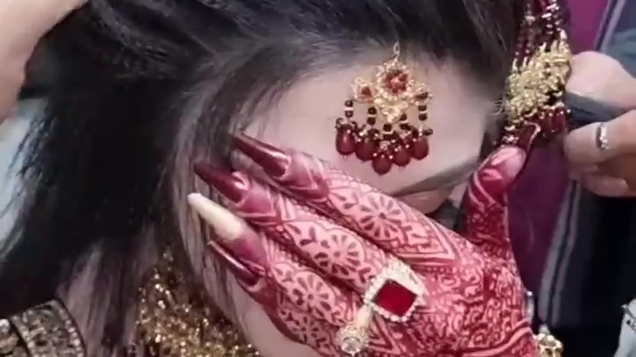 bridal hairstyle tutorial short viral video mp4.