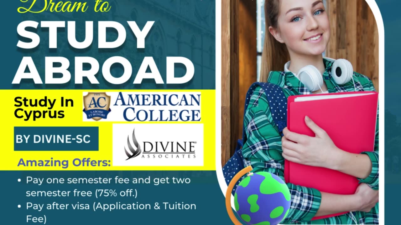 Study in Cyprus with Divine Associates: 75% Off Tuition, High Visa Success