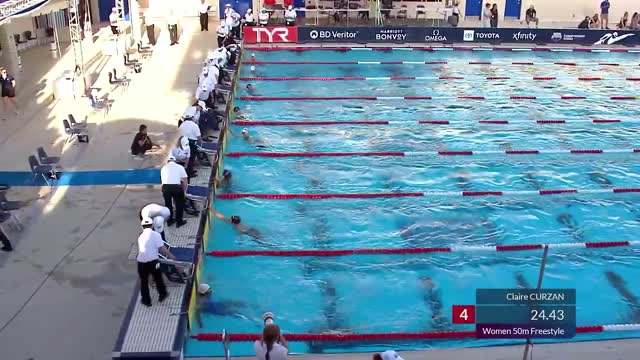 Women's 50m freestyle final