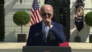 Bumbling Biden Butchers Speech With Coughing