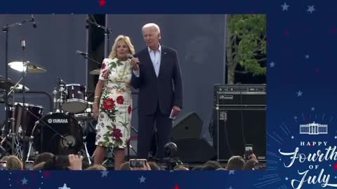 Jill Biden Has To Remind Joe To Say ‘God Bless America’ On July 4th