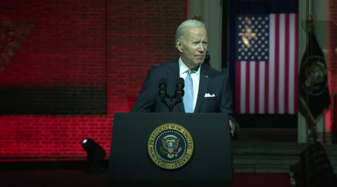 Biden says MAGA Republicans represent a threats to "the very foundations of our republic."