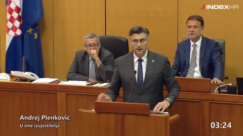 Govor Plenkovića o radu njegove Vlade