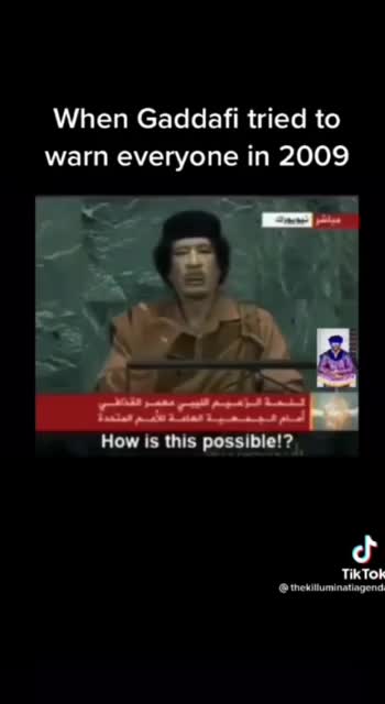 When Kadafi tried to warn everone against Big Pharma in 2009