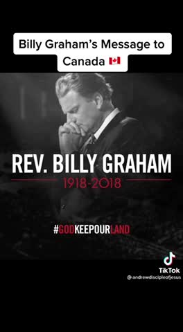 Billy Graham’s message to Canadians on their spiritual destiny