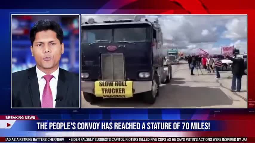 The People's Convoy Has Reached A Stature of 70 Miles! - March 3, 2022