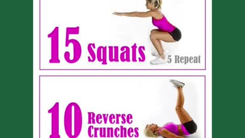 Home exercises Workout Daily 12 minute morning Workout