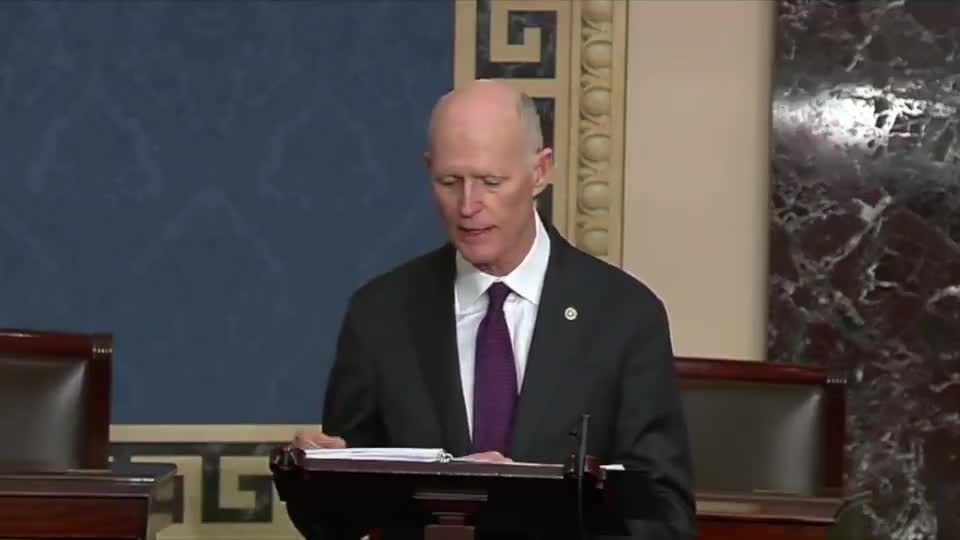 Sen. Rick Scott Refers To The President As "King Biden" In FIERY Speech